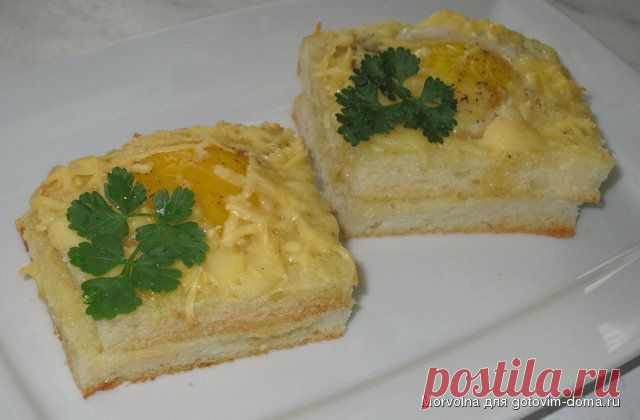 Горячая закуска из яиц.