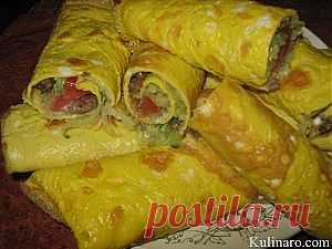 Яичные рулетики | Кулинарные рецепты