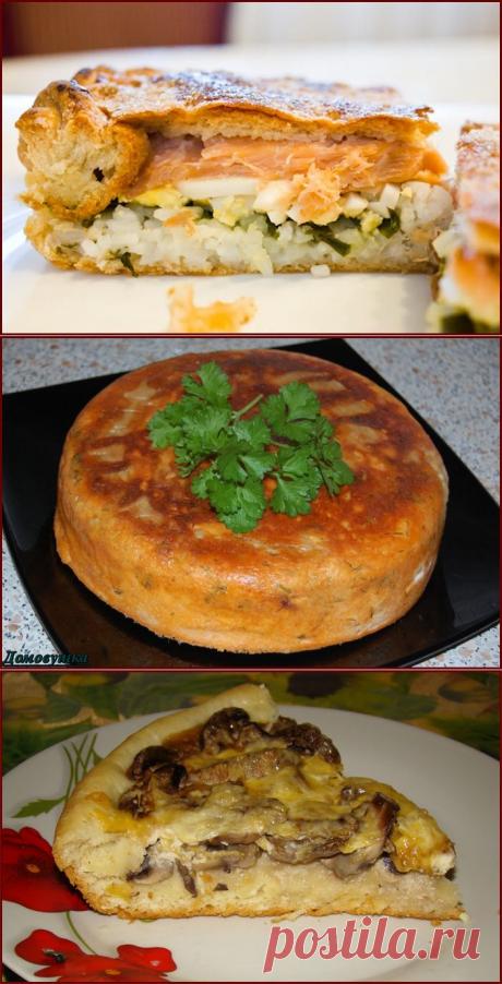 Любителям выпечки посвящается: более двух десятков вкуснейших пирогов с несладкой начинкой