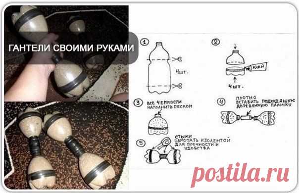 Гантели своими руками
