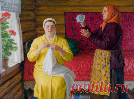 Как будто у бабушки в деревне побывала… Душевная живопись Юрия Кугач | Я деревенская | Дзен