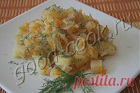 Хорошая кухня - тушеная капуста с картофелем. Кулинарная книга рецептов. Салаты, выпечка.