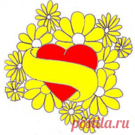 Трафарет сердца своими руками