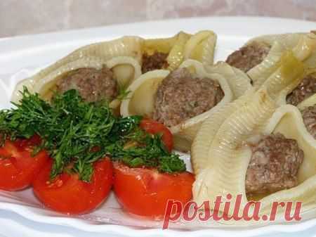 Макароны, фаршированные мясом | Банк кулинарных рецептов