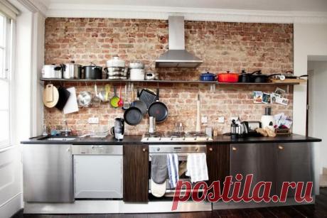 Кирпичная кладка как элемент дизайна интерьера — Роскошь и уют