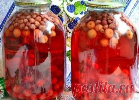 Вишнево-клубничный компот с мятой | Домашняя кулинария