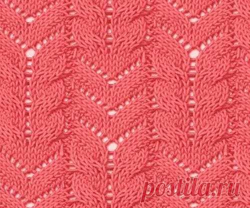 Шикарные ажурные узоры спицами. Схемы и описание