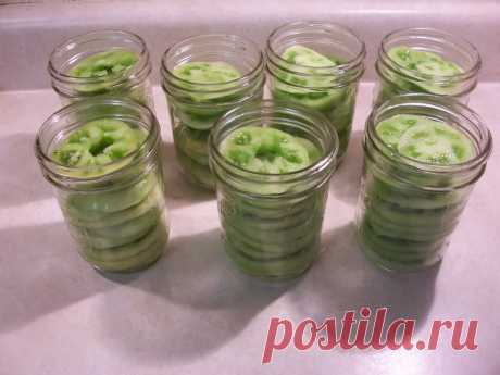 Cowgirl's Country Life: Canning Green Tomatoes for Frying