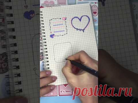 2 маркера и 4 Идеи для Оформления Личного дневника, блокнота #shorts 2 Markers &amp; 4 Note ideas