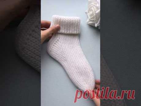 🥰 Носочки крючком с анатомичной пяткой #crochet #вязаниекрючком