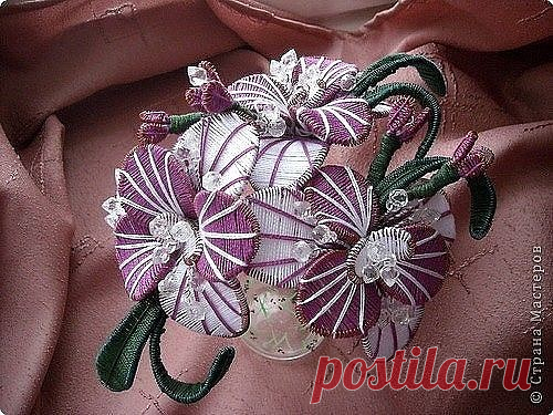 Цветы в технике 