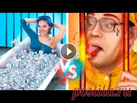 Холодная vs горячая тюрьма! Подписывайся на канал: Злая учительница против доброй! Война преподов: А у нас очередной челлендж - горячее и холодное! Присоединяйся, будет весело! М...