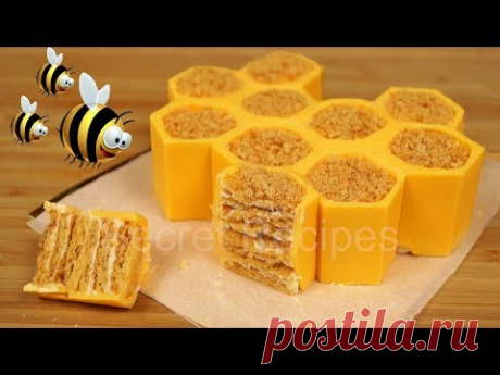 ПРЕКРАСНЫЙ СПОСОБ УДИВИТЬ МЕДОВИКОМ. Торт медовик в сотах