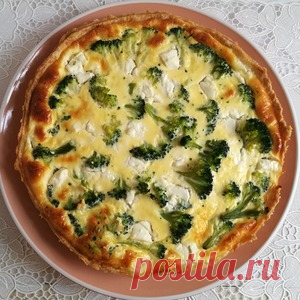 Киш с брокколи - кулинарный рецепт