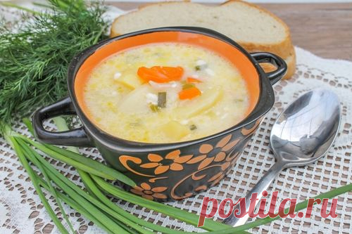 Суп из плавленных сырков - пошаговый рецепт с фото