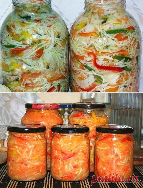 5 вкуснейших рецептов салатов из капусты на зиму