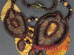 Мастер-класс: колье из бисера "Золотая осень" - Ярмарка Мастеров - ручная работа, handmade