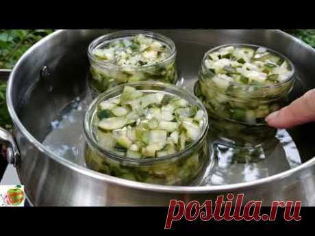 Огурцы кусочками на зиму для салатов и рассольника/Паровые пельмени с тыквой и солёными огурчиками