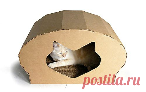 Кошкин дом из картона | Для дома