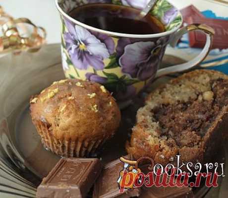 Шоколадно-банановый кекс с орехами рецепт с фото