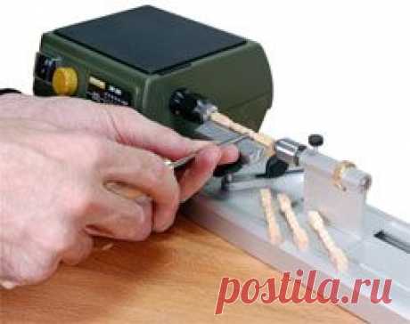 Токарный станок из дрели