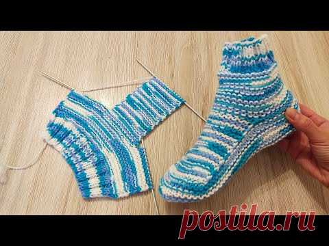 НЕВЕРОЯТНО ПРОСТЫЕ СЛЕДКИ НА ДВУХ СПИЦАХ