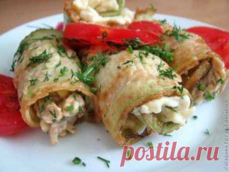 Рулетики из кабачка