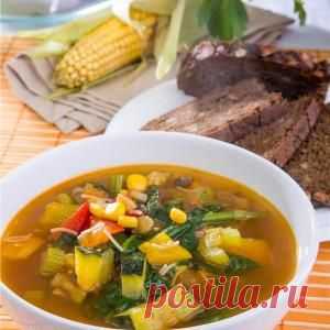 Суп "Хардинера" с овощами и грибами - Еда - msn
