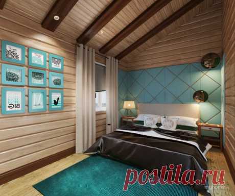 Деревянная вагонка в спальне (68 фото)