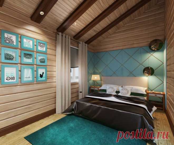 Деревянная вагонка в спальне (68 фото)