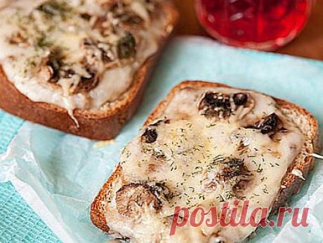Горячие бутерброды с грибным соусом - рецепт приготовления с фото / COOK-MASTER.RU