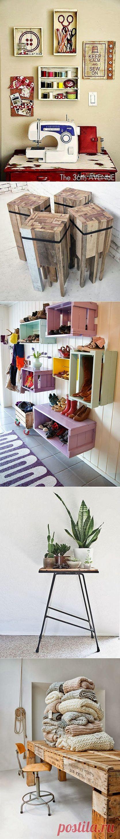 Идеи мебели из старой древесины / Я - суперпупер