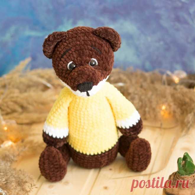 PDF Уссуурийская Харза крючком. FREE crochet pattern; Аmigurumi animal patterns. Амигуруми схемы и описания на русском. Вязаные игрушки и поделки своими руками #amimore - плюшевый зверёк, большая зверюшка из плюшевой пряжи, зверята.