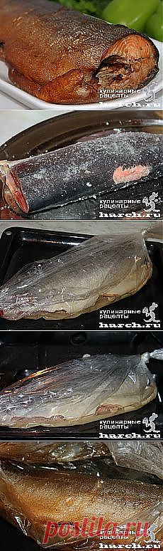 Рыба горячего копчения в рукаве для запекания.