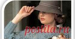 Узоры спицами (4) Ажурный узор спицами для вязания пуловера со схемой и описанием