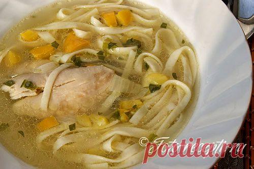 Куриный суп с домашней лапшой - Рецепты с фото пошагового приготовления на Фото-Рецепты. ру