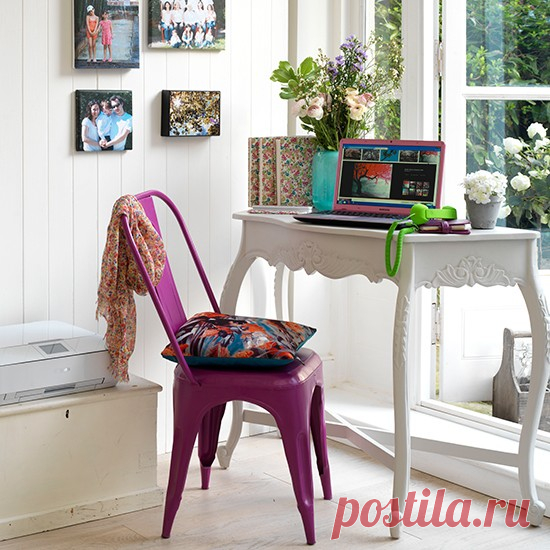 Elegant window desk | Home office design solutions for corners and alcoves | housetohome.co.uk