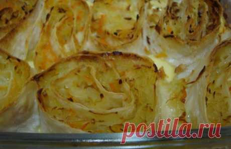 Не успеваю покупать лаваш: показываю, какую "вкусноту" готовлю из него к обеду и к ужину (рецепт отрывного капустного пирога) | Всё по домашнему | Яндекс Дзен