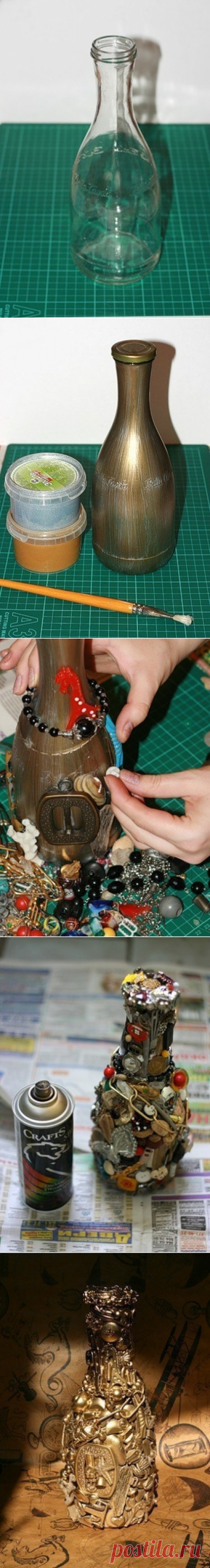 Декорирование бутылок своими руками