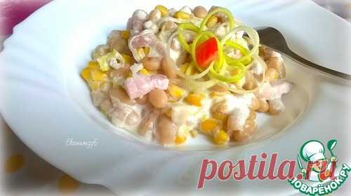 Фасоль в сливочном соусе с беконом - кулинарный рецепт