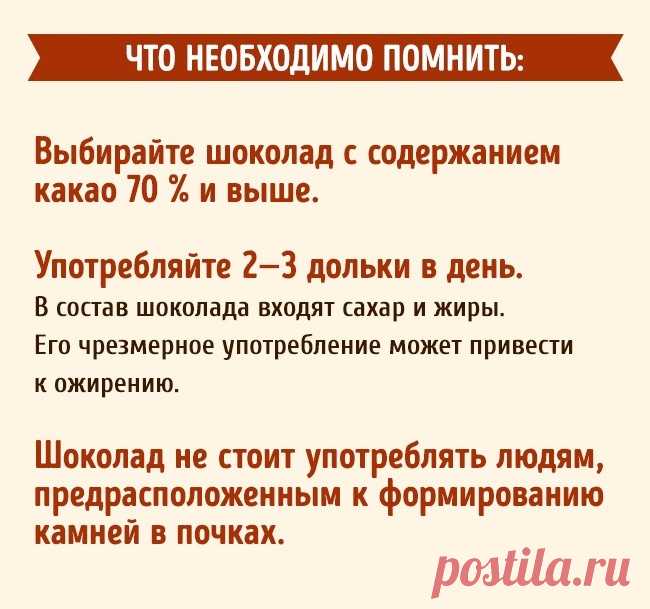 Организм и шоколад
