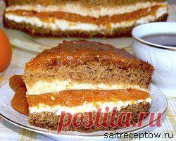 Торт с творожным кремом | Сайт рецептов