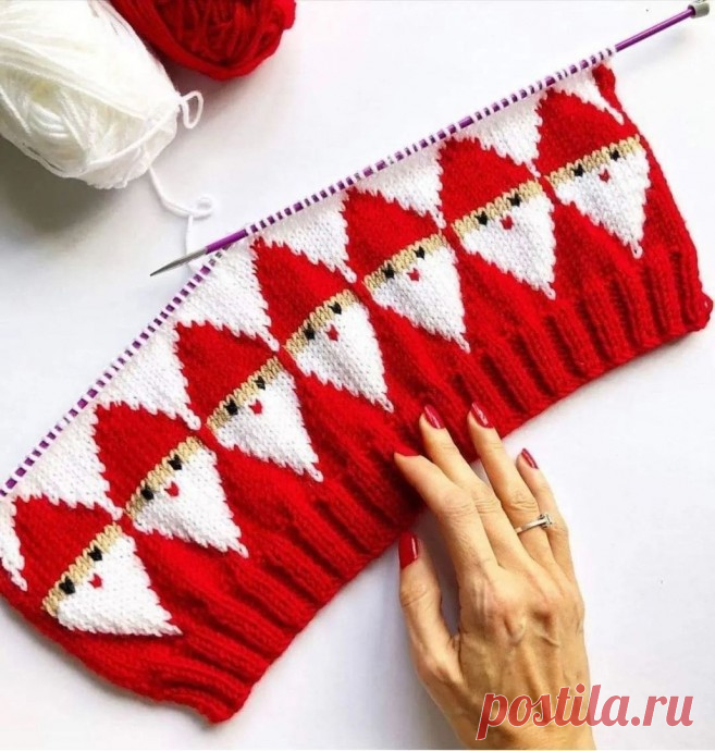 Яркий новогодний жаккард