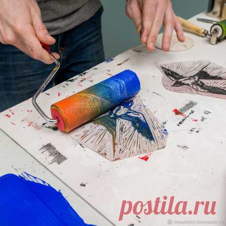 Линогравюра — печатаем на открытках, футболках, стенах! Часть 2 - Ярмарка Мастеров - ручная работа, handmade
