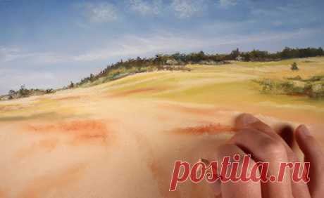 Landscape Painting Tutorial - Soft Pastels