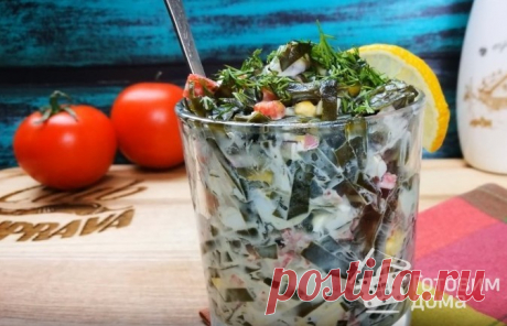 Салат с морской капустой «Посейдон» - пошаговый рецепт с фото на Готовим дома
