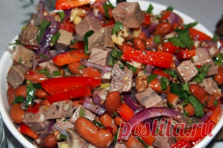5 вкусных салатов с мясом для Настоящих мужчин