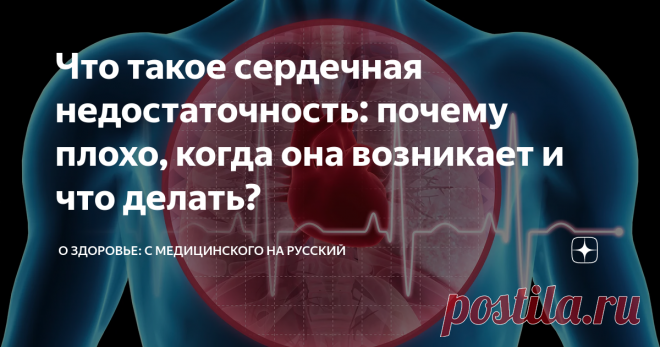 Что такое сердечная недостаточность: почему плохо, когда она возникает и что делать? Статья автора «О здоровье: с медицинского на русский » в Дзене ✍: По данным статистики сердечная недостаточность осложняет большую часть патологий сердца, развивающихся с возрастом или после...