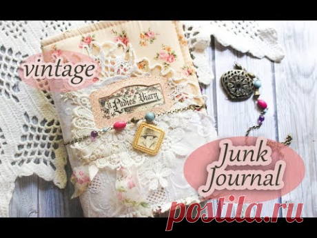 Винтажный блокнот с элементами Junk Journal / Обзор / Vintage junk journal