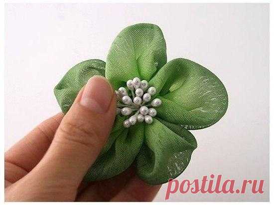 Как Просто • Рукоделие ✂ HandMade цветок из ленты
